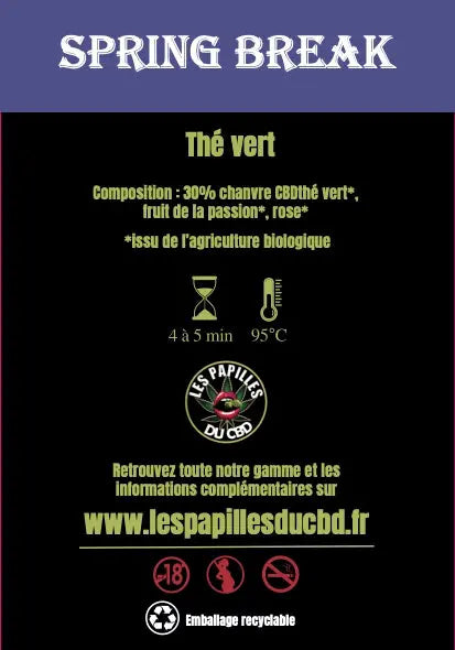 Infusion La Spring Break CBD 100% BIO - À partir de 12,90€