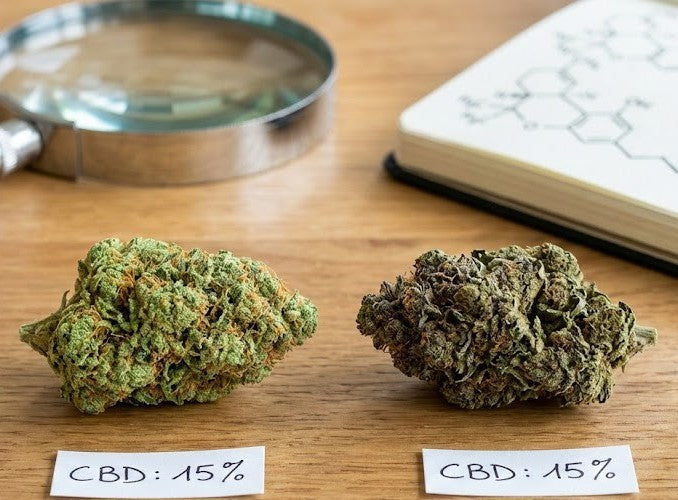 Pourquoi deux fleurs CBD avec le même taux n'ont pas le même effet — terpènes et effet d'entourage