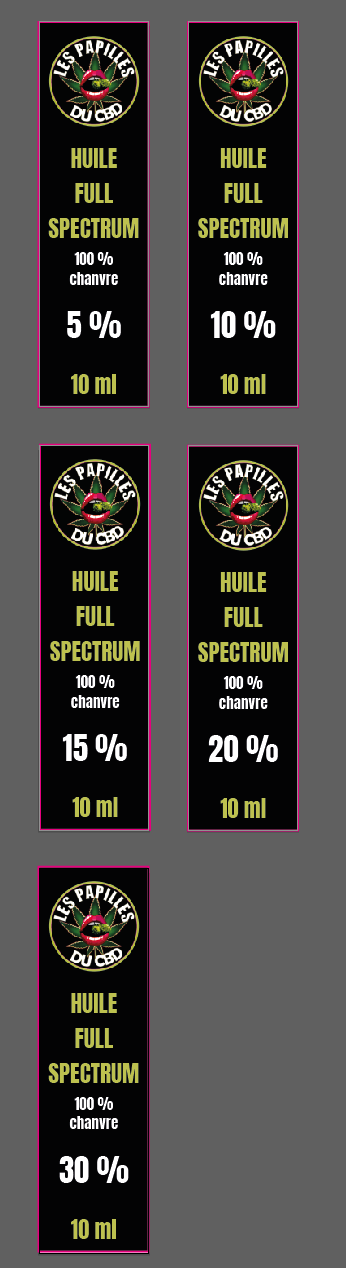 Huiles CBD Full Spectrum à partir de 19,90€ 