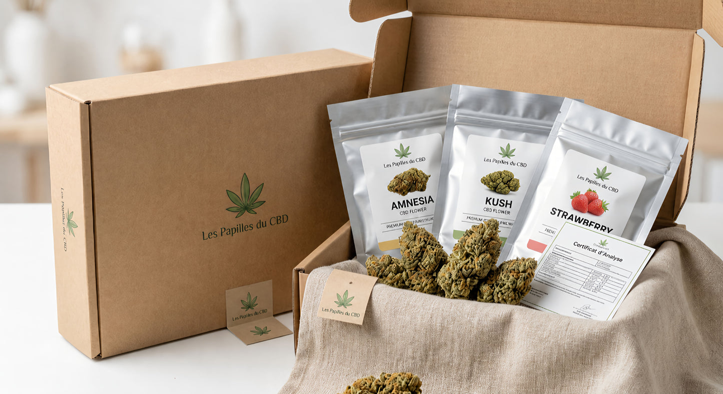 Pack Découverte Fleurs et Hash CBD | Les Papilles du CBD